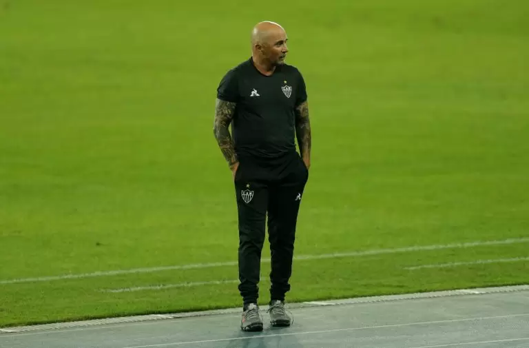Jorge Sampaoli em passagem pelo Atlético-MG em 2020