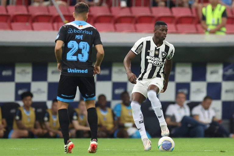 Luiz henrique Botafogo x Gremio pelo Campeonato Brasileiro no Estadio Mane Garrincha