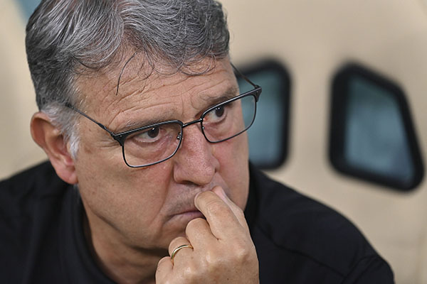 Tata Martino se despede da seleção mexicana.