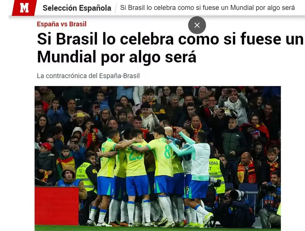 Jornal espanhol ironiza comemoração brasileira