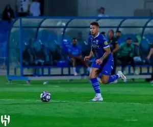 Marcos Leonardo, ex atacante do Santos e Benfica, atuando pelo Al Hilal