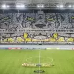 Mosaico da torcida do Botafogo contra a LDU