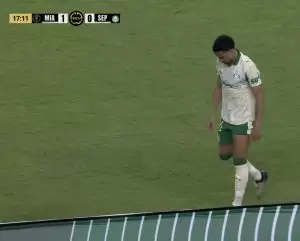 Murilo, do Palmeiras, em jogo contra o Iner Miami pela Copa do Mundo de Clubes 2025