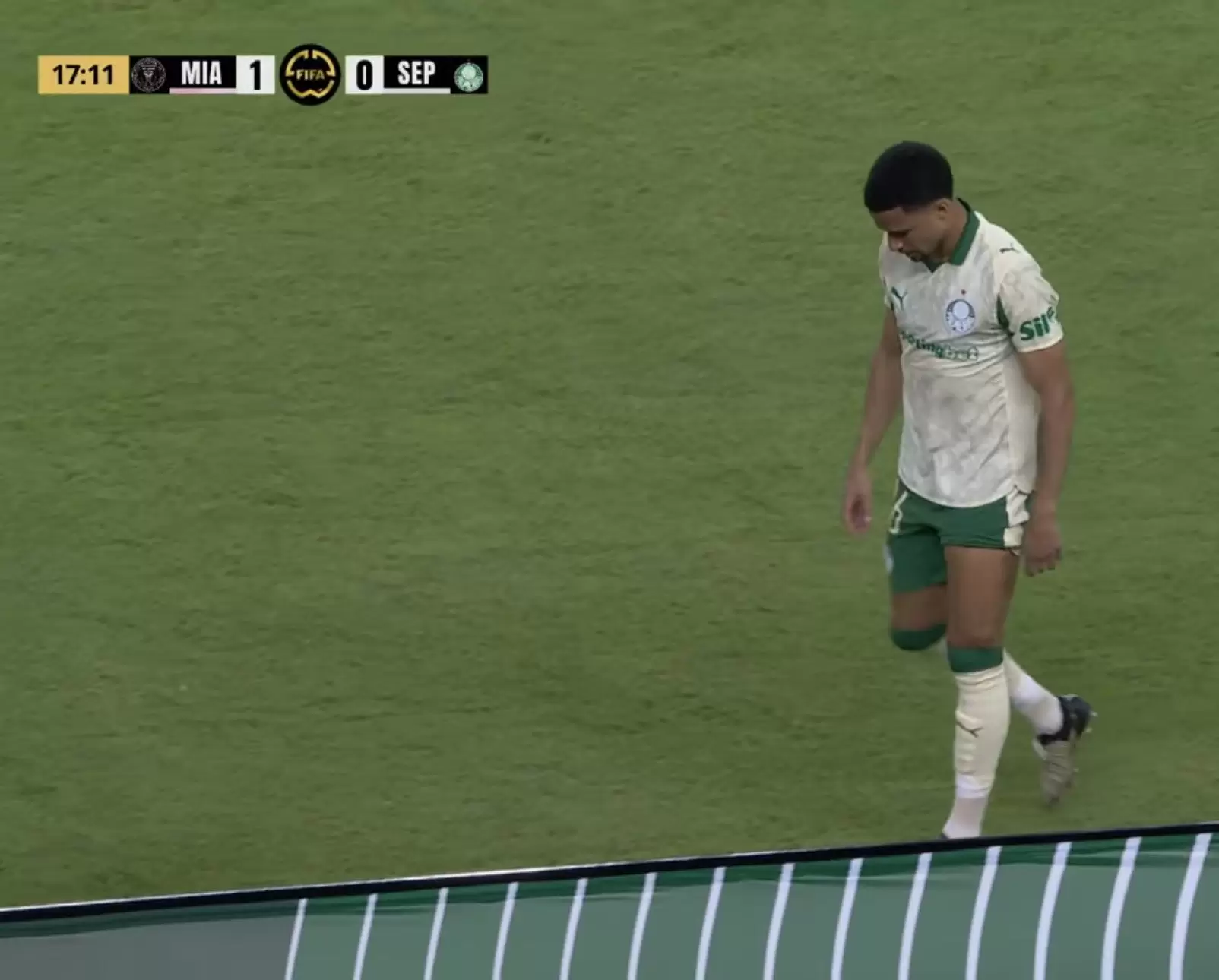 Murilo, do Palmeiras, em jogo contra o Iner Miami pela Copa do Mundo de Clubes 2025