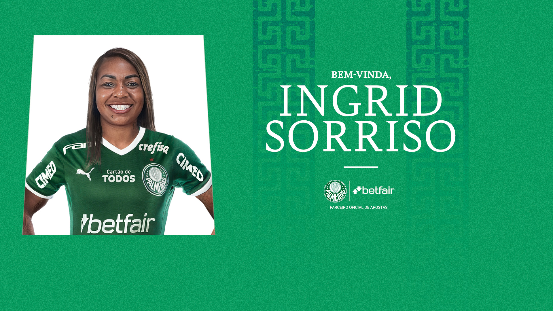Ingrid já passou pelo Palmeiras, em 2010. Foto: Reprodução/Palmeiras
