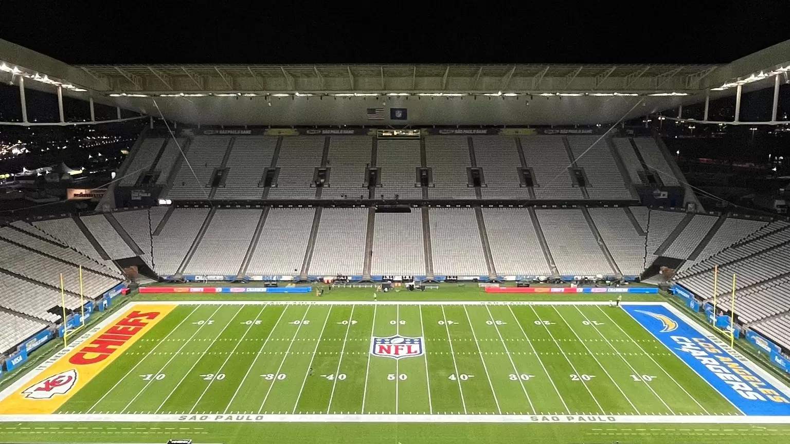 Neo Química Arena pronta para receber o segundo jogo da NFL no Brasil