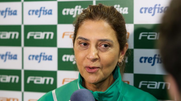 Leila Pereira, presidente do Palmeiras