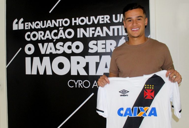 Philippe Coutinho foi revelado pelo Vasco e pode retonar ao clube