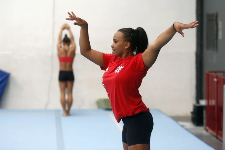 Rebeca Andrade atua no Flamengo