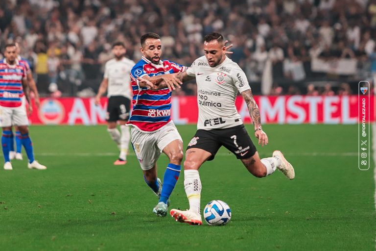 Corinthians 1 x 1 Fortaleza, jogo de ida da semifinal da Sul-Americana. Foto: Mateus Lotif/Fortaleza EC