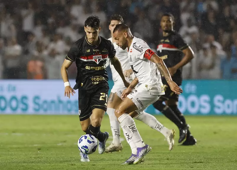 Santos x São Paulopelo Campeonato Brasileiro 2025
