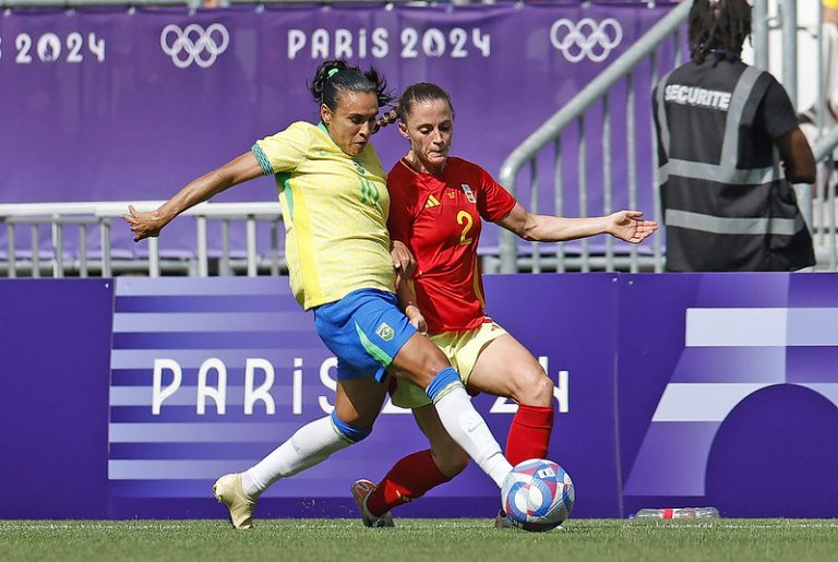 Seleção Feminina enfrenta Espanha no estádio Matmut Atlantique, em Bourdoux, pelas olimpíadas de Paris