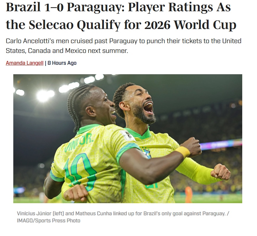 Sports Illustrated repercute vitória do Brasil