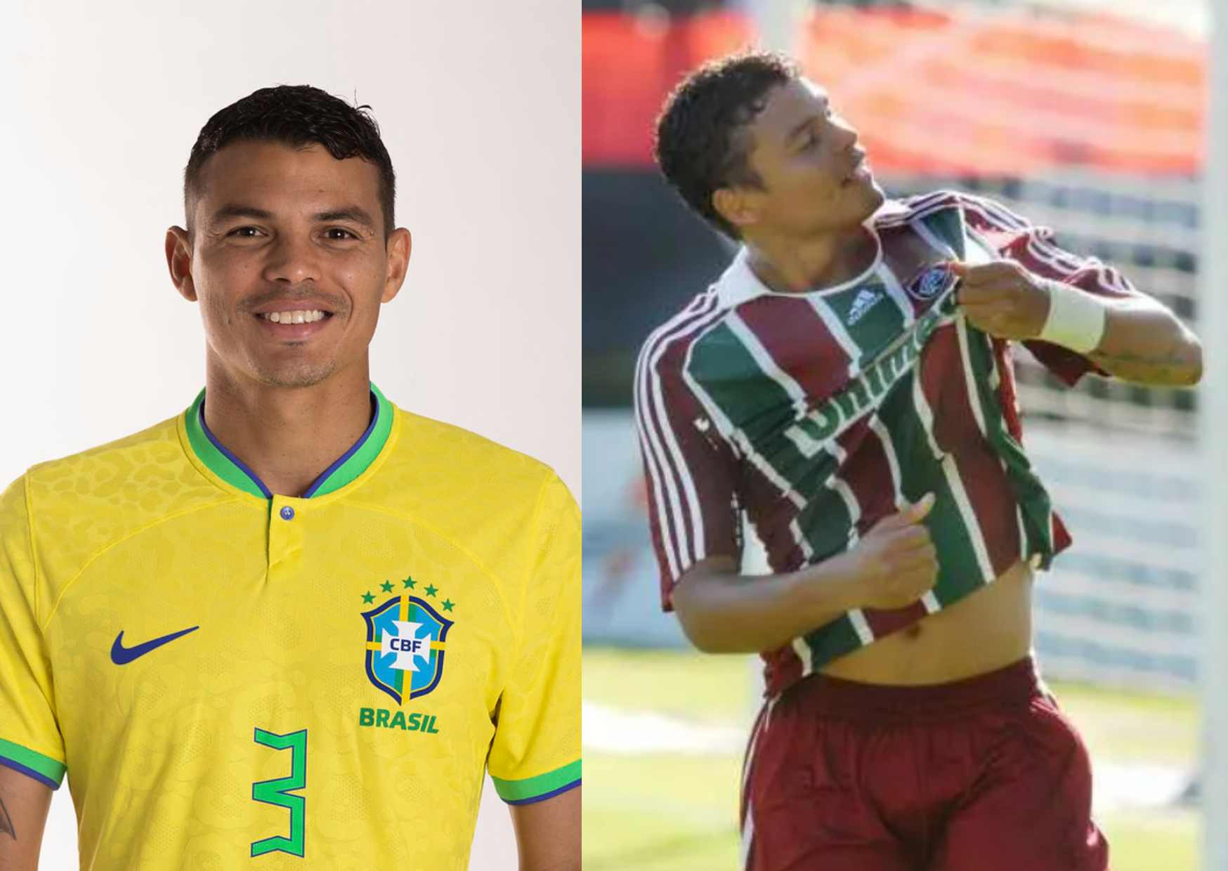 Thiago Silva foi capitão da seleção brasileira nos mundiais de 2014, 2018 e 2022. Fotos: Lucas Figueiredo/CBF e Claudionor Junior/Photocamera