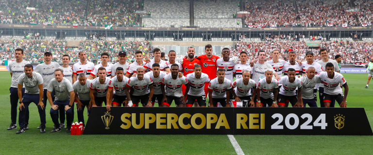 Time do São Paulo vencedor da Supercopa do Brasil de 2024