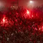 Torcida do Flamengo em partida contra o Tachira pela Libertadores, no Maracanã