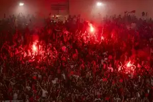 Torcida do Flamengo em partida contra o Tachira pela Libertadores, no Maracanã