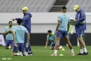 Treino da Seleção Brasileira no Seoul World Cup Stadium