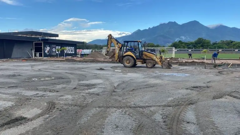 Vasco divulga andamento das obras no CT Moacyr Barbosa