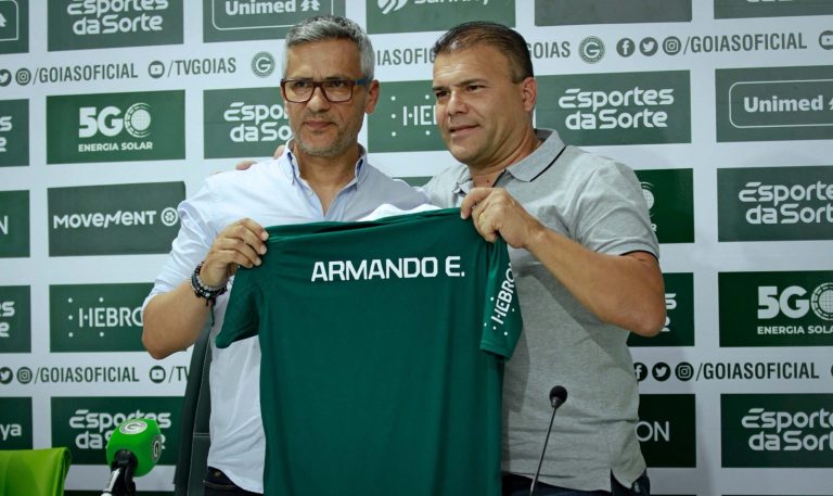 Goiás anuncia Armando Evangelista como técnico. Foto: Rosiron Rodrigues/Goiás E.C.