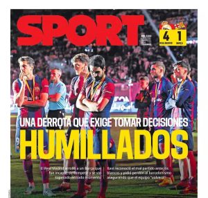 Sport exige decisões após derrota do Barcelona para Real Madrid: "Humilhados" — Foto: Reprodução/Sport