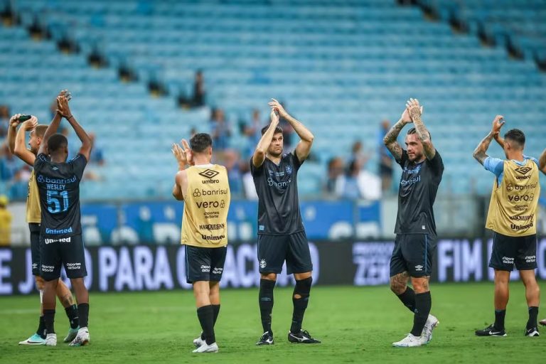 Torcida do Grêmio não está comparecendo aos jogos em 2024 — Foto: Lucas Uebel/Grêmio