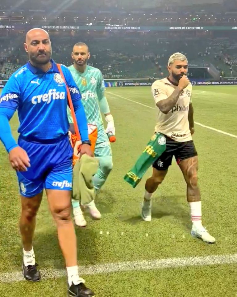 Gabigol com a camisa do Palmeiras