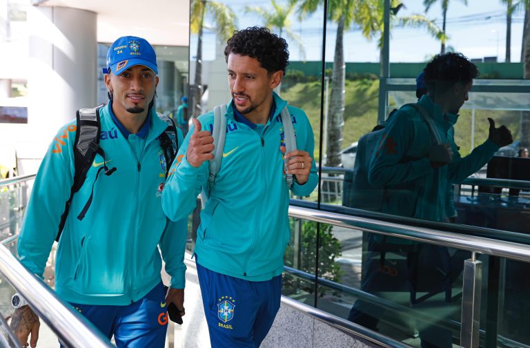 Raphinha e Marquinhos na Seleção Brasileira