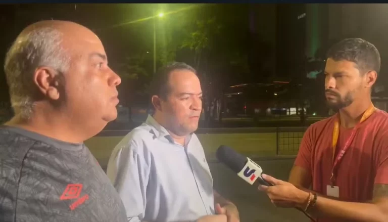 Yuri Romão e Marcelo Paz em entrevista ao ge após ataque a ônibus do Fortaleza