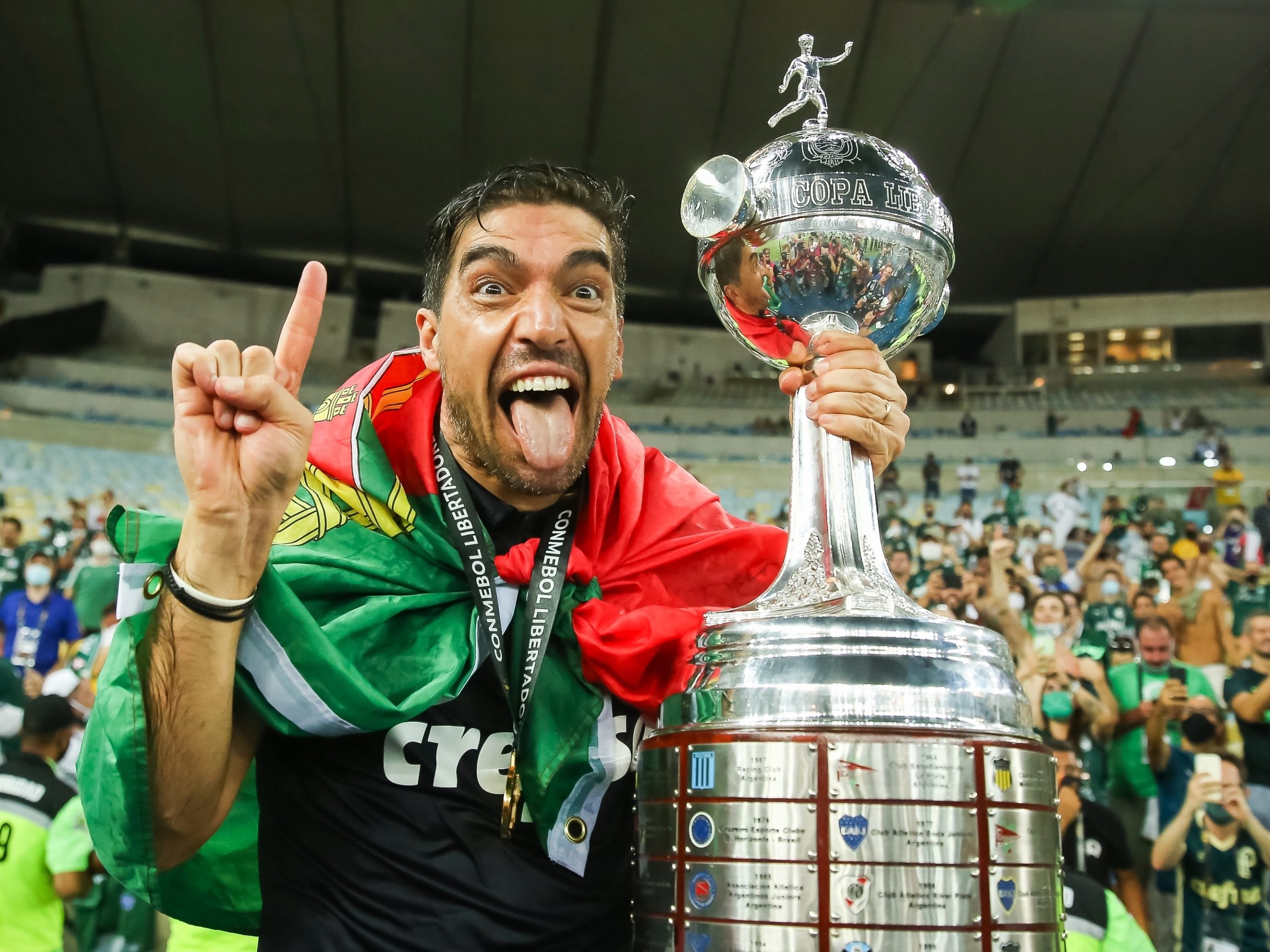 Abel Ferreira celebra conquista da Copa Libertadores (Foto: Divulgação)