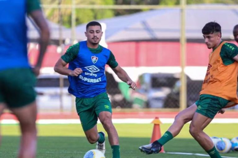 André em treino do Fluminense