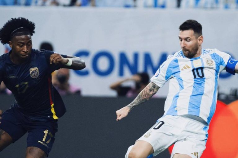 Messi em ação pela Argentina