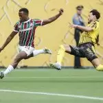 Jhon Arias, meia-atacante do Fluminense contra o Borussia Dortmund na Copa do Mundo de Clubes da FIFA