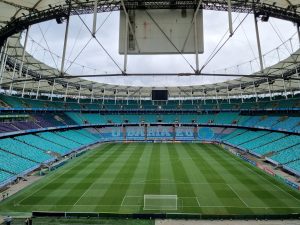 Mosaico preparado pela torcida do Bahia