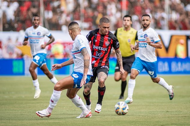 Lance em Vitória x Bahia, no Barradão