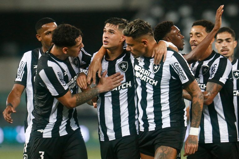 Jogadores do Botafogo comemoram