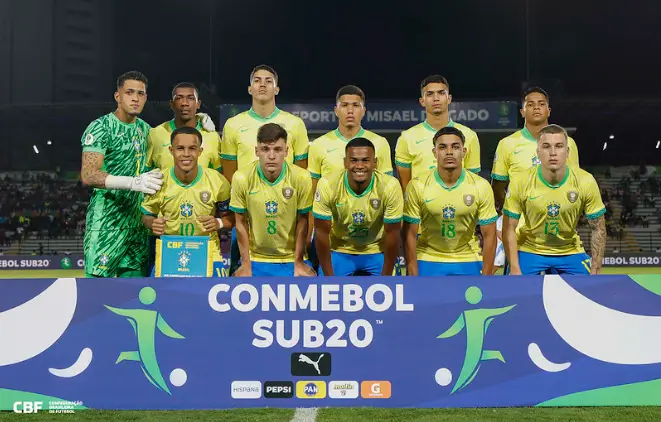 Time do Brasil no Sul-Americano sub-20 2025