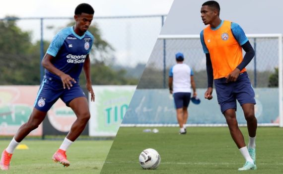 Miqueias e Douglas Borel são emprestados ao Criciúma e Chapecoense. Foto: Reprodução/Bahia EC