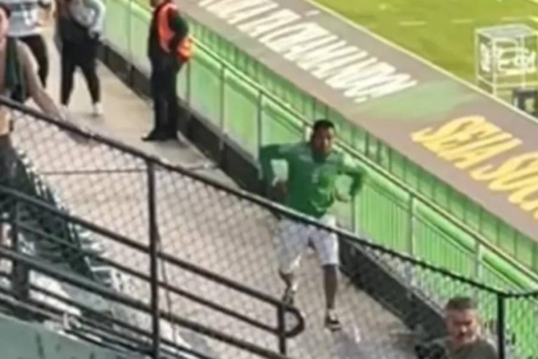 Torcedor do Coritiba imitou um macaco