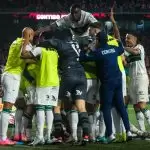 Jogadores do Coritiba durante Athletiba na Arena da Baixada