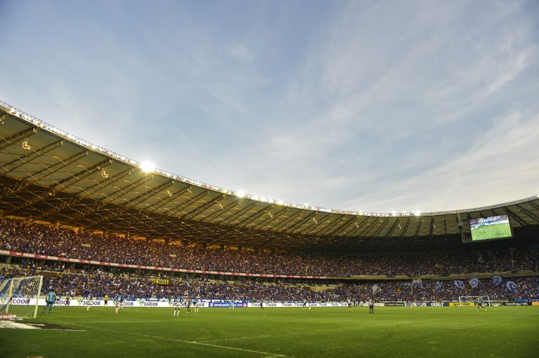 Torcida do Cruzeiro no estádio do Mineirão