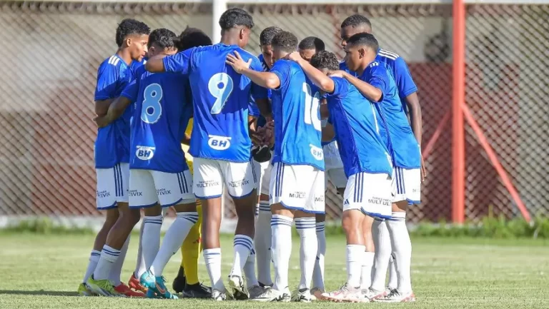 Cruzeiro sub-20. Foto: Gustavo Rabelo/BHFOTO