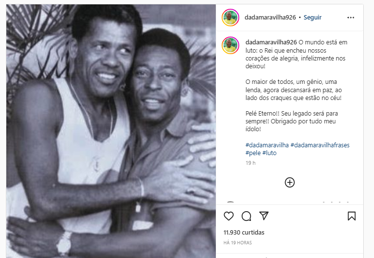 Homenagem de Dadá Maravilha a Pelé