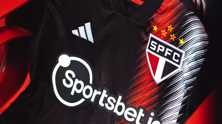 Detalhe da nova camisa 3 do São Paulo para a temporada - Divulgação / Adidas