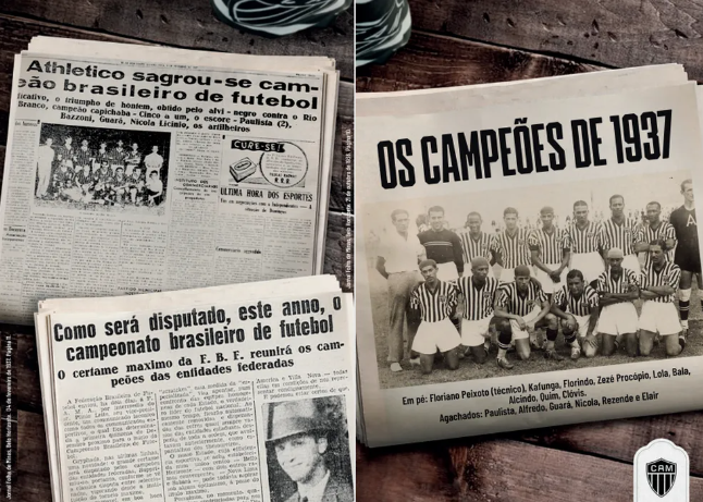 Parte do dossiê do Atlético-MG sobre título brasileiro de 1937