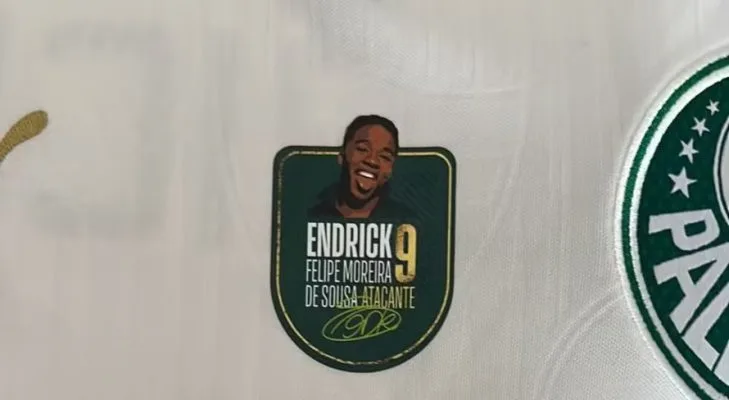 Camisa do Endrick para o Palmeiras