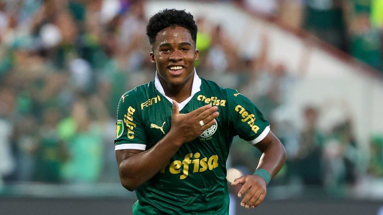 Endrick, atacante do Palmeiras