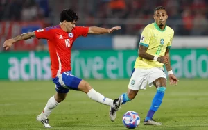 Brasil x Chile em campo