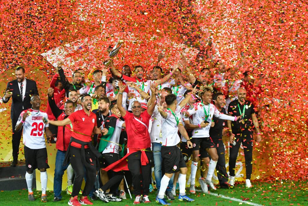 Wydad Casablanca comemora título da Liga dos Campeões da África.
