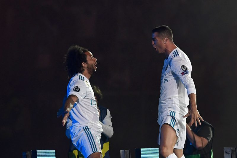 Marcelo e Cristiano Ronaldo, lateral-esquerdo e atacante do Real Madrid